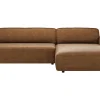 Ecksofa Denver - 2,5-Sitzer mit Longchair rechts, inkl. Sitzvorzug (motorisch), Stoff, Braun – Bild 2