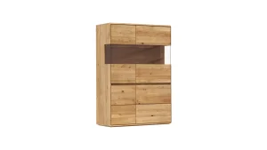 Alternative view of Highboard Hillsboro - Wildeiche natur, geölt