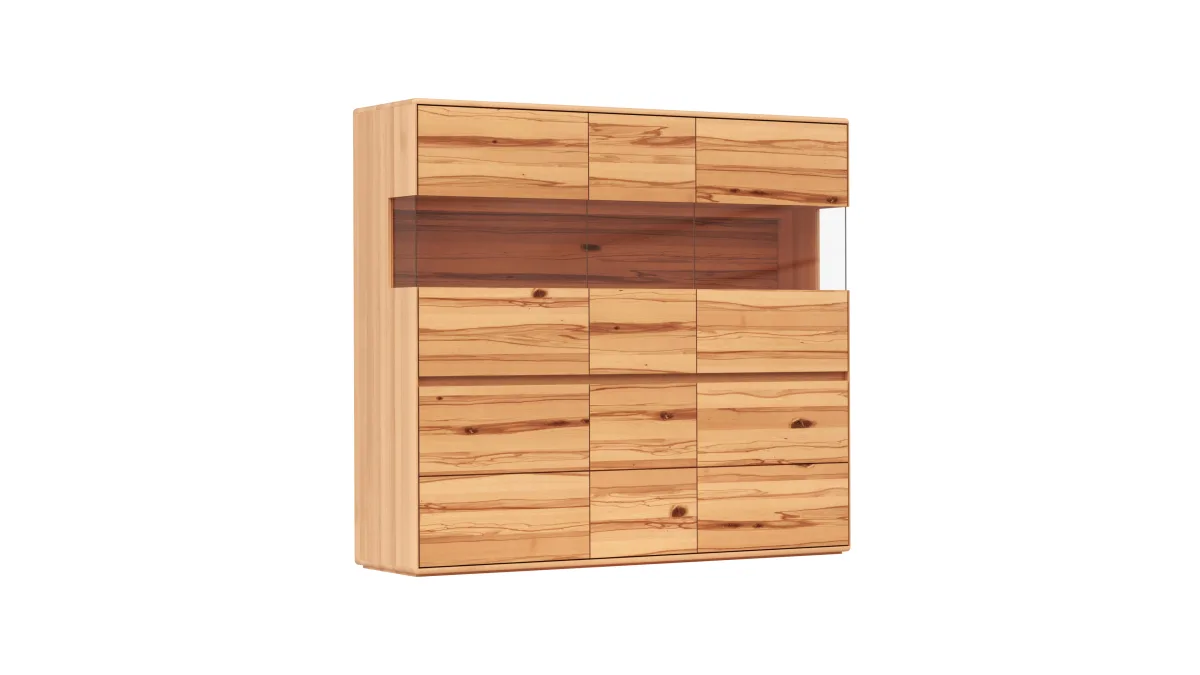 Highboard Hillsboro - Buche/Kernbuche natur, geölt – Bild 2