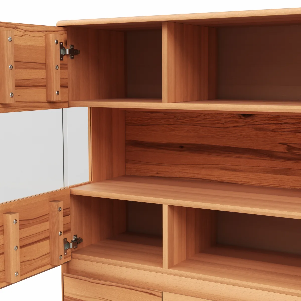 Highboard Hillsboro - Buche/Kernbuche natur, geölt – Bild 3