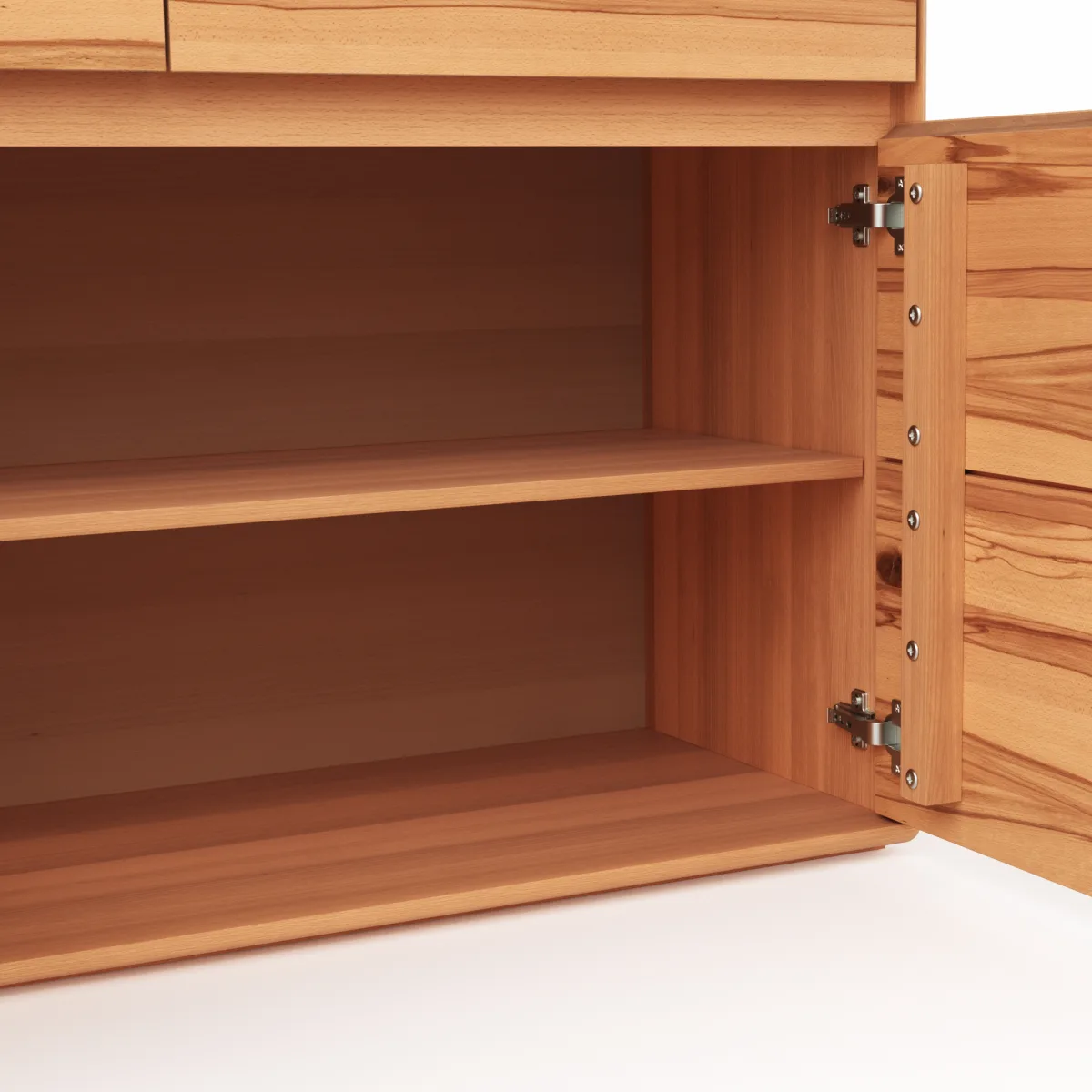 Highboard Hillsboro - inkl. Beleuchtung, Buche/Kernbuche natur, geölt – Bild 3