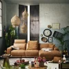 Ecksofa Balok - 2,5-Sitzer mit Longchair groß rechts, inkl. Relaxfunktion (motorisch) und Kopfstütze, Leder, Cognac – Bild 5
