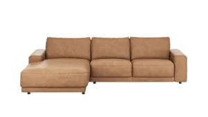 Alternative view of Ecksofa Balok - Longchair groß links mit 2,5-Sitzer, Leder, Cognac
