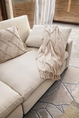 Alternative view of Sofa Palmdale - 4,5-Sitzer, inkl. Kissen, Stoff, Natur