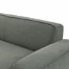 Ecksofa Denver - Longchair links mit 2,5-Sitzer, Stoff, Grau – Bild 4