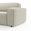 Ecksofa Denver - Longchair links mit 2,5-Sitzer, Stoff, Natur – Bild 4