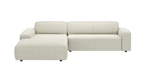 Alternative view of Ecksofa Denver - Longchair links mit 2,5-Sitzer, Stoff, Natur