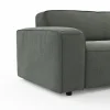 Ecksofa Denver - 2,5-Sitzer mit Longchair rechts, Stoff, Grau – Bild 4