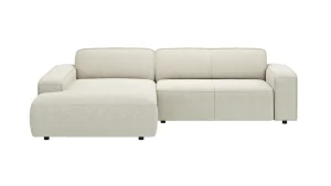 Alternative view of Ecksofa Denver - Longchair links mit 2-Sitzer, Stoff, Natur