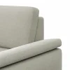 Ecksofa Houston - 1-Sitzer mit Abschlussteil links, Eckelement und 2,5-Sitzer rechts, inkl. Sitztiefenverstellung und Armlehne klappbar, Stoff, Natur – Bild 4