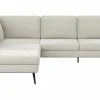 Ecksofa Houston - 1-Sitzer mit Abschlussteil links, Eckelement und 2,5-Sitzer rechts, inkl. Sitztiefenverstellung und Armlehne klappbar, Stoff, Natur – Bild 2