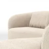 Ecksofa Karasu - 3-Sitzer mit Ottomane rechts, Stoff, Natur – Bild 4
