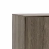 Sideboard Saratoga - mit Klapptüren, Buche massiv, silbergrau geölt – Bild 3