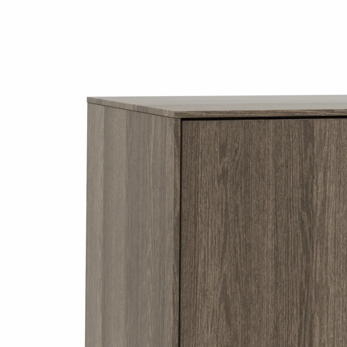 Sideboard Saratoga - mit Klapptüren, Buche massiv, silbergrau geölt – Bild 3
