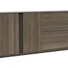 Sideboard Saratoga - mit Klapptüren, Buche massiv, silbergrau geölt – Bild 2