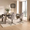 Esstisch Saratoga - ausziehbar, LB ca. 180x95 cm, Buche massiv, silbergrau geölt – Bild 6