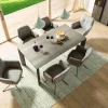 Esstisch Saratoga - ausziehbar, LB ca. 180x95 cm, Buche massiv, silbergrau geölt – Bild 5