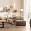 Anstellhocker Karasu - Stoff, Taupe – Bild 5