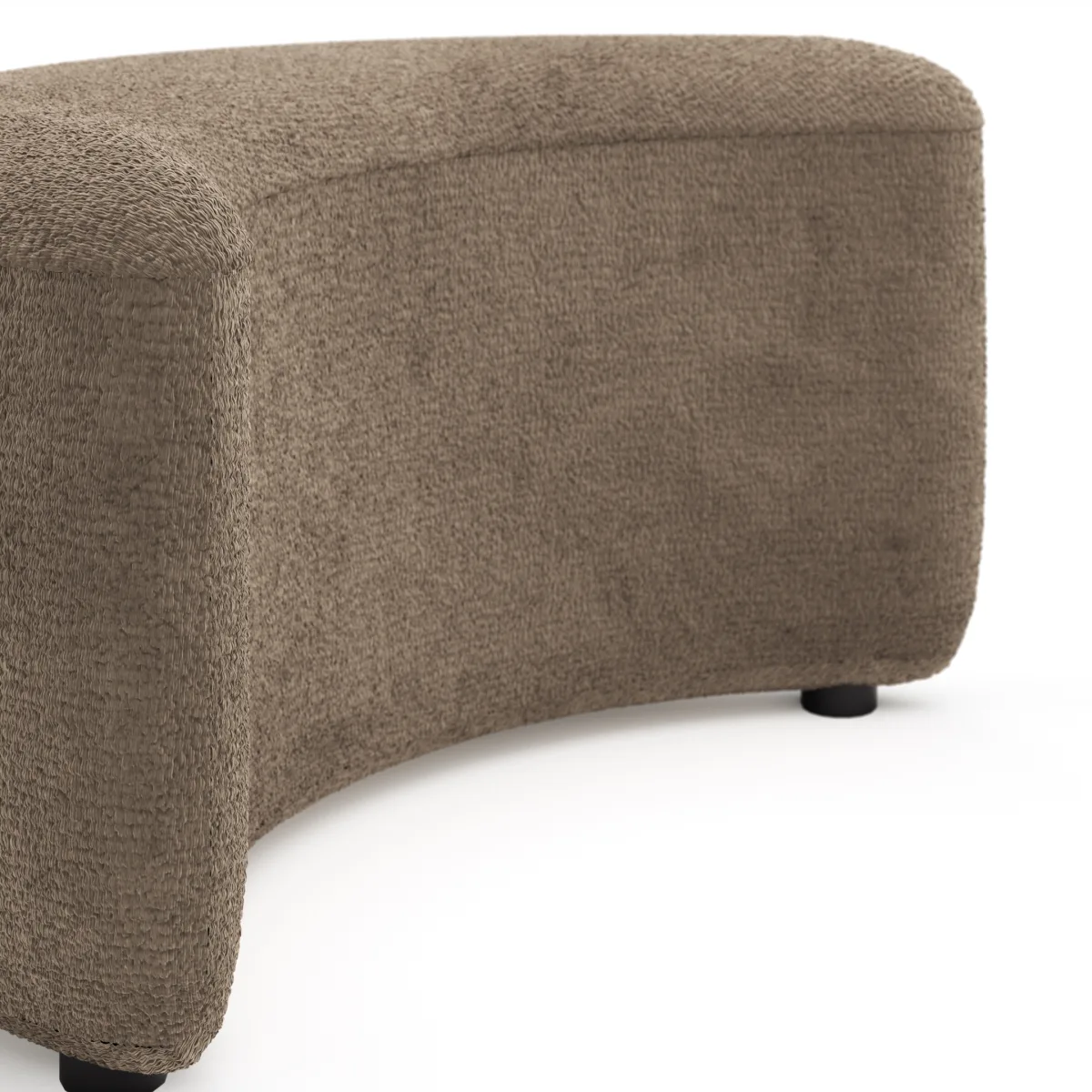 Anstellhocker Karasu - Stoff, Taupe – Bild 4