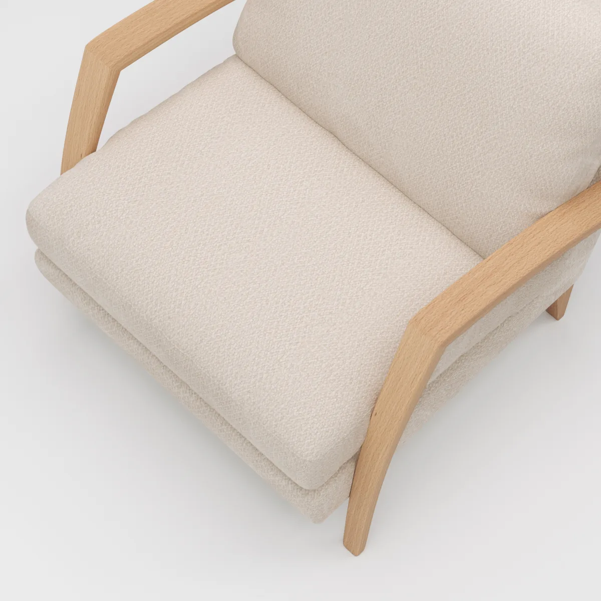 Sessel Karasu - Chic, Stoff, Creme – Bild 3