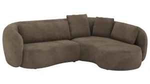 Alternative view of Ecksofa Karasu - 3-Sitzer mit Ottomane rechts, Stoff, Taupe