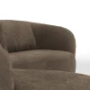 Ecksofa Karasu - Ottomane links mit 3-Sitzer rechts, Stoff, Taupe – Bild 4