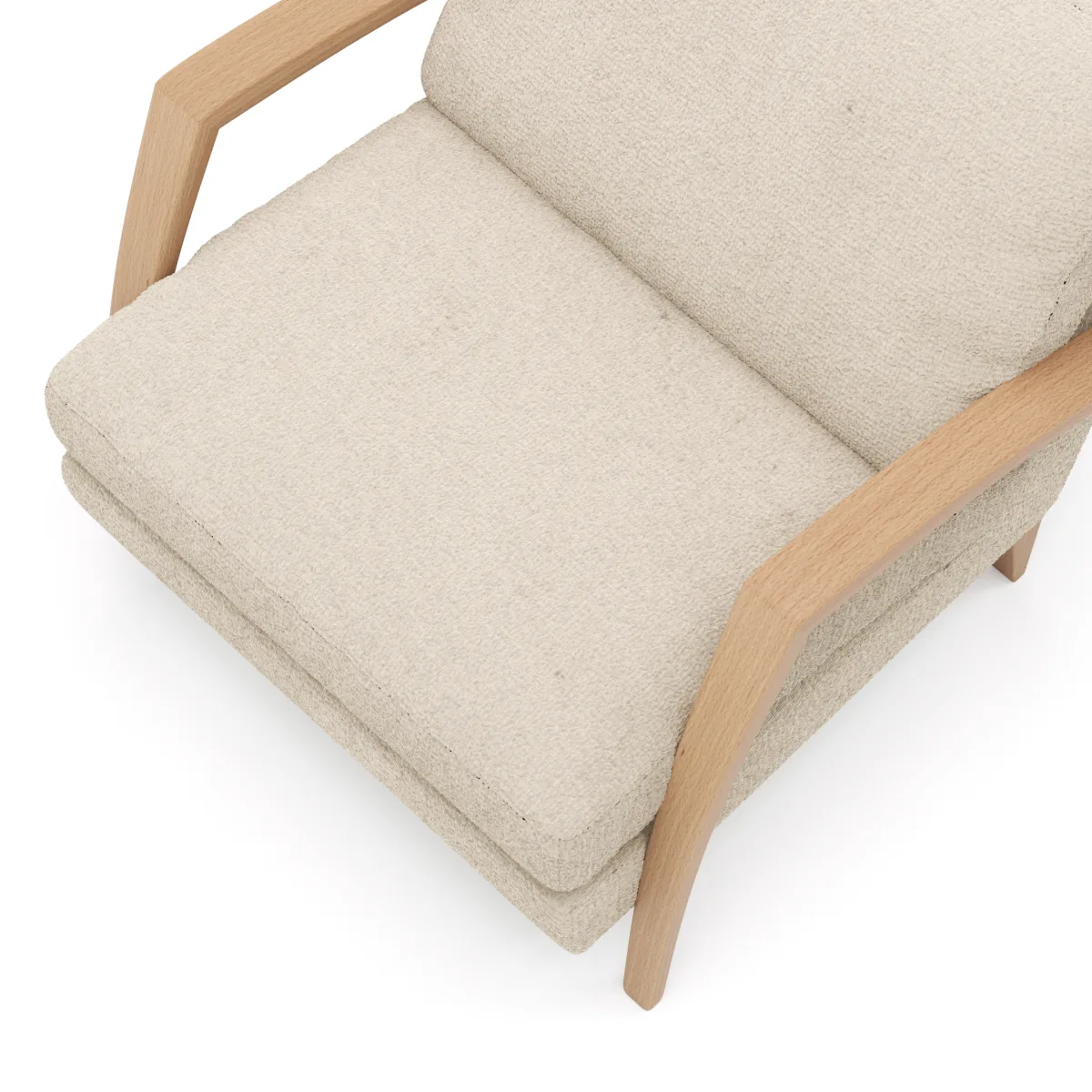 Sessel Karasu - Chic, Stoff, Natur – Bild 4