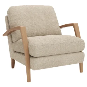 Alternative view of Sessel Karasu - Chic, Stoff, Natur