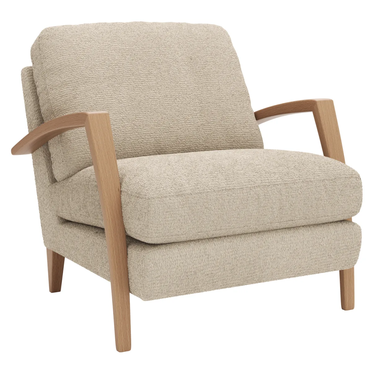 Sessel Karasu - Chic, Stoff, Natur – Bild 2