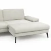 Ecksofa Houston - 1,75-Sitzer mit Longchair groß rechts, inkl. Sitztiefenverstellung und Armlehne klappbar, Stoff, Natur – Bild 3