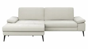 Alternative view of Ecksofa Houston - Longchair groß links mit 1,75-Sitzer, inkl. Sitztiefenverstellung und Armlehne klappbar, Stoff, Natur