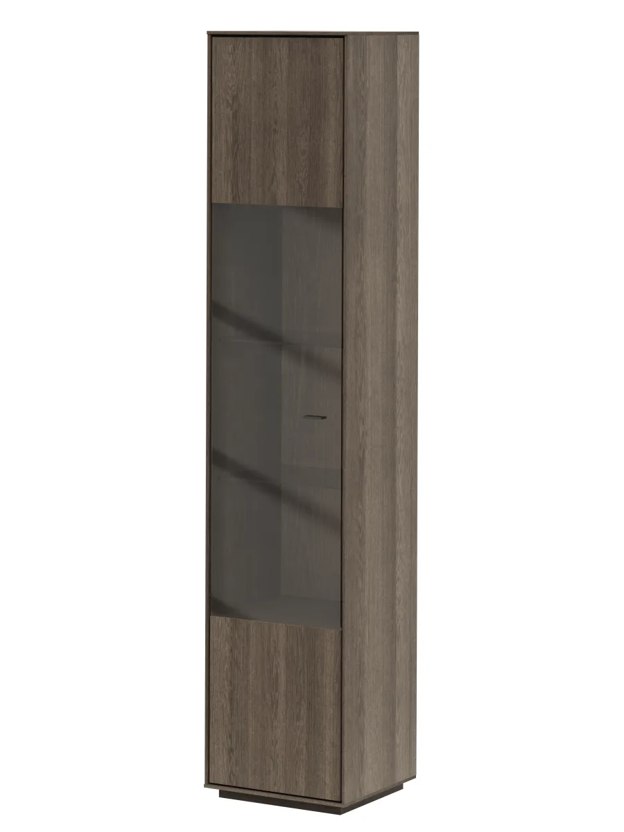 Vitrine Saratoga - links, Buche massiv, silbergrau geölt – Bild 2