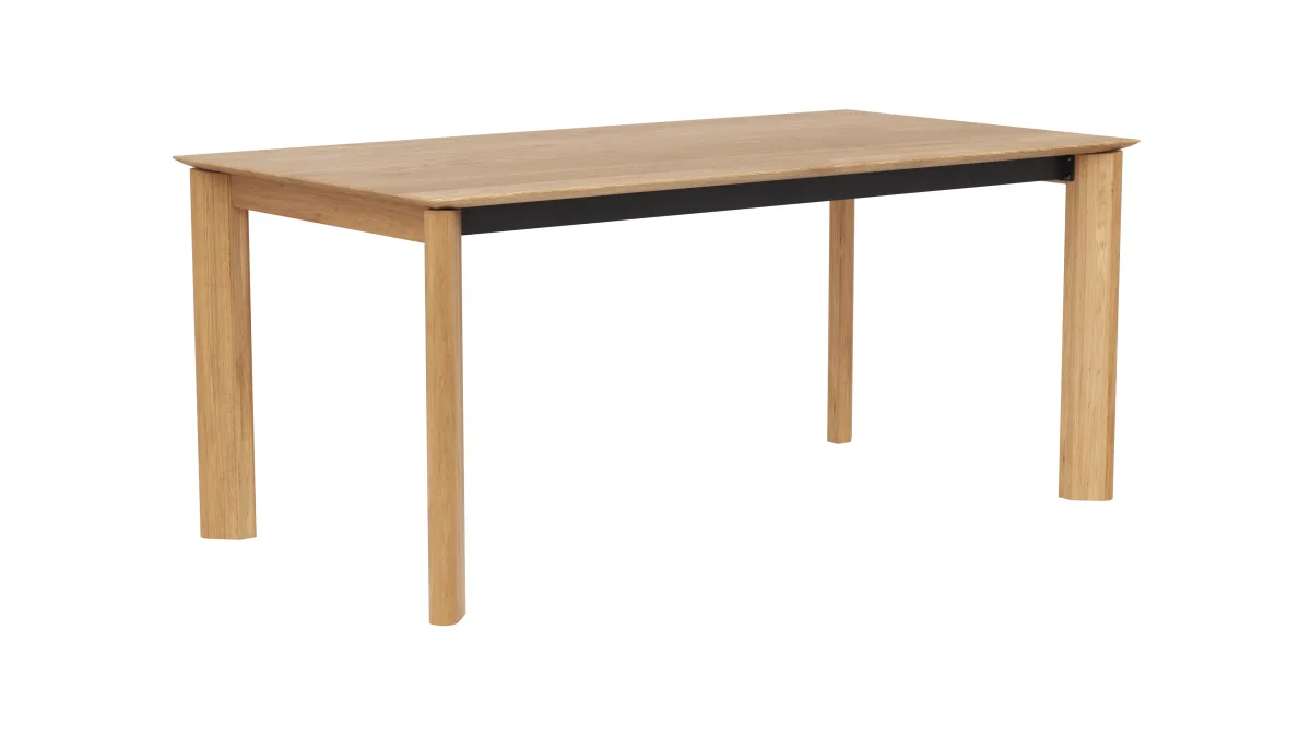 Esstisch Hillsboro - ausziehbar, LB ca. 180x95 cm, Wildeiche massiv – Bild 2