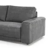 Ecksofa Balok - Longchair groß links mit 2,5-Sitzer, Stoff, Anthrazit – Bild 3