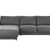 Ecksofa Balok - Longchair groß links mit 2,5-Sitzer, Stoff, Anthrazit – Bild 2