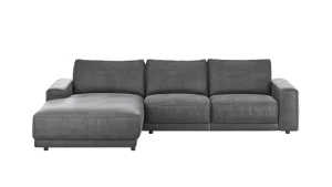 Alternative view of Ecksofa Balok - Longchair groß links mit 2,5-Sitzer, Stoff, Anthrazit