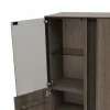 Highboard Saratoga - Buche massiv, silbergrau geölt – Bild 4