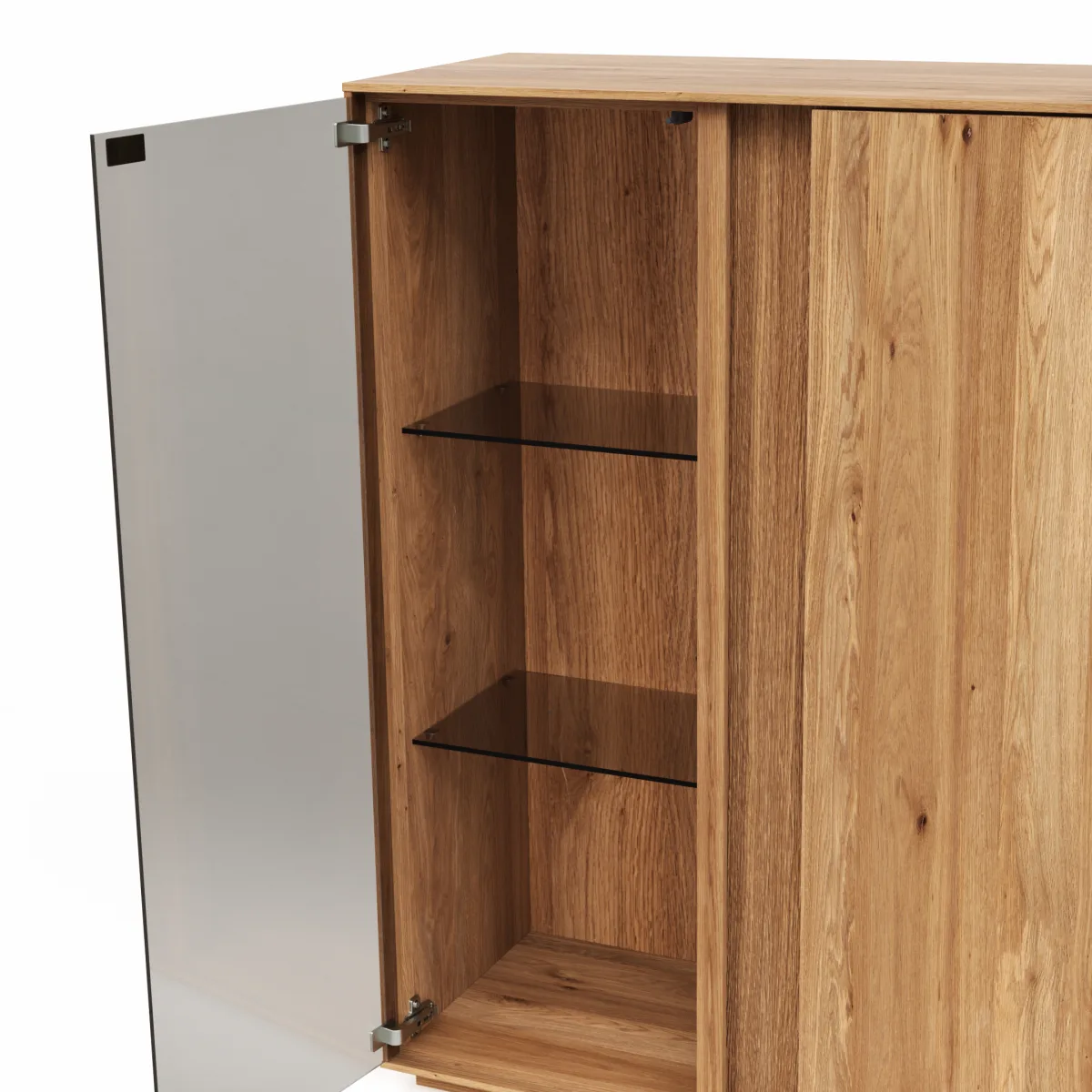 Highboard Saratoga - Wildeiche massiv, natur geölt – Bild 4