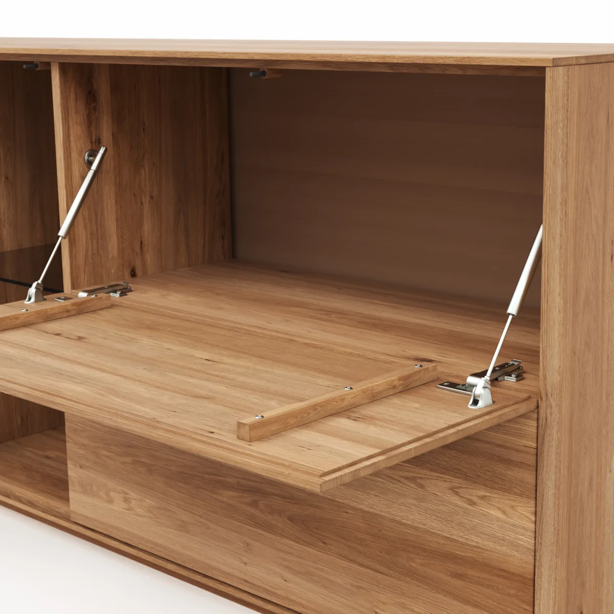 Sideboard Saratoga - Wildeiche massiv, natur geölt – Bild 4