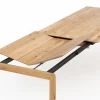 Esstisch Saratoga - ausziehbar, LB ca. 180x95 cm, Wildeiche massiv, natur geölt – Bild 3