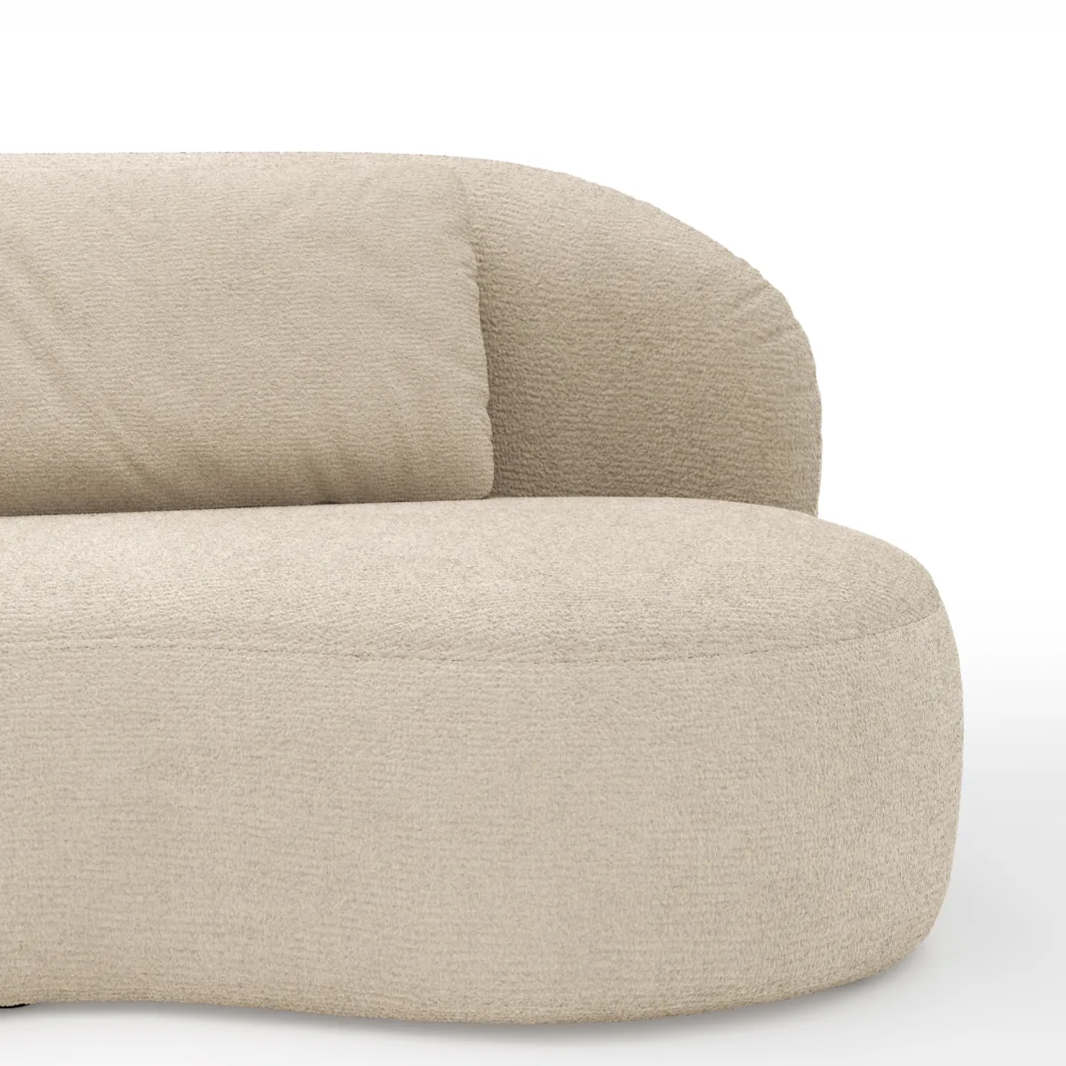 Chaiselongue Karasu - Stoff, Natur – Bild 4