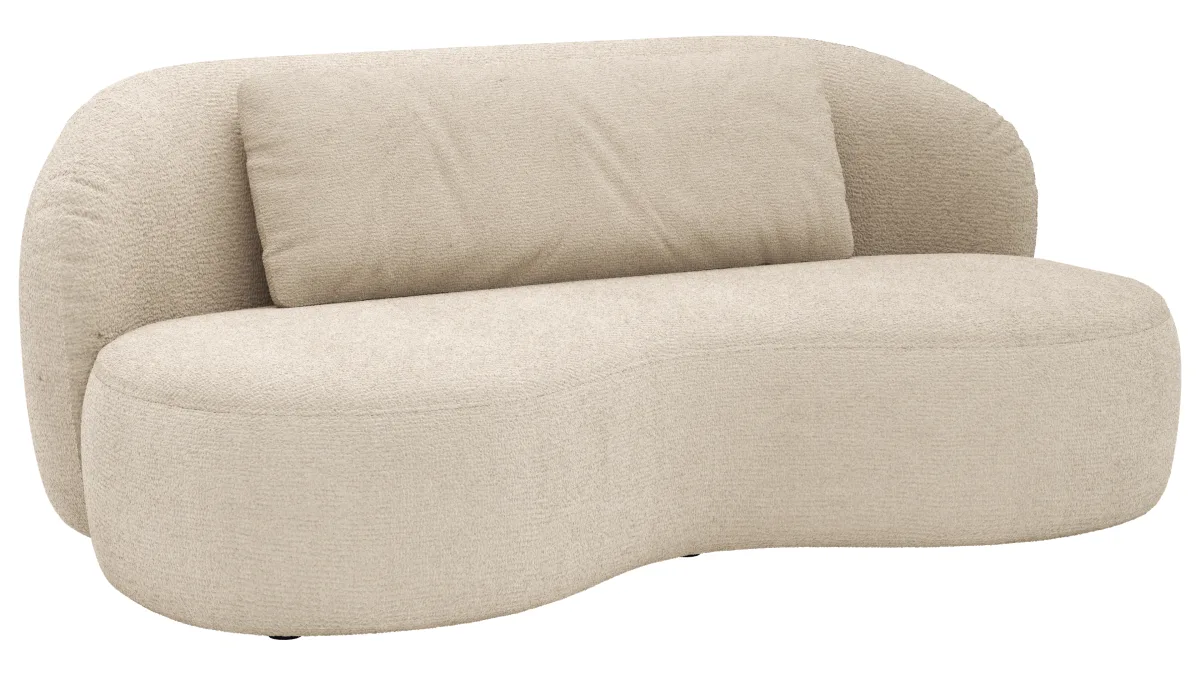 Chaiselongue Karasu - Stoff, Natur – Bild 2