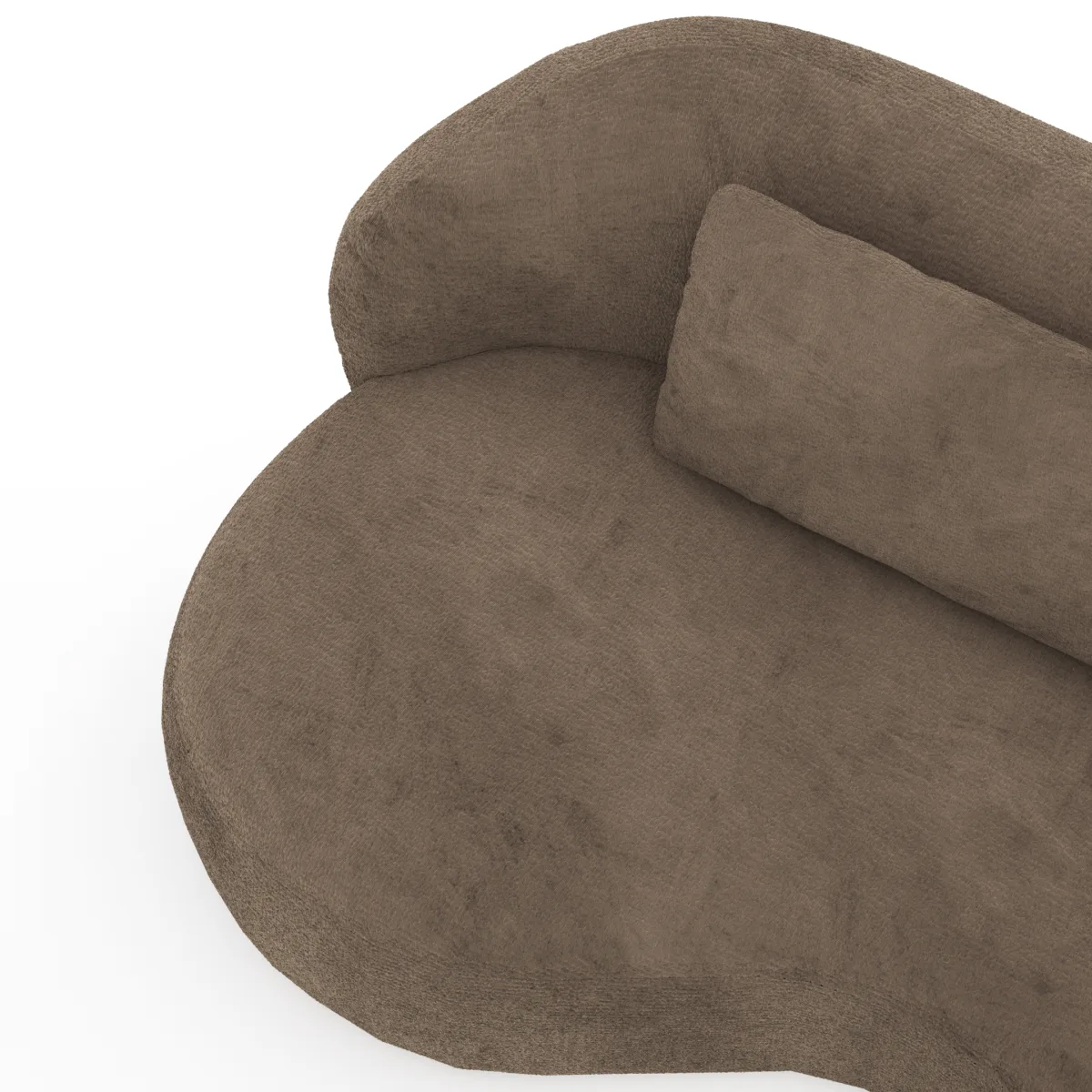 Chaiselongue Karasu - Stoff, Taupe – Bild 3