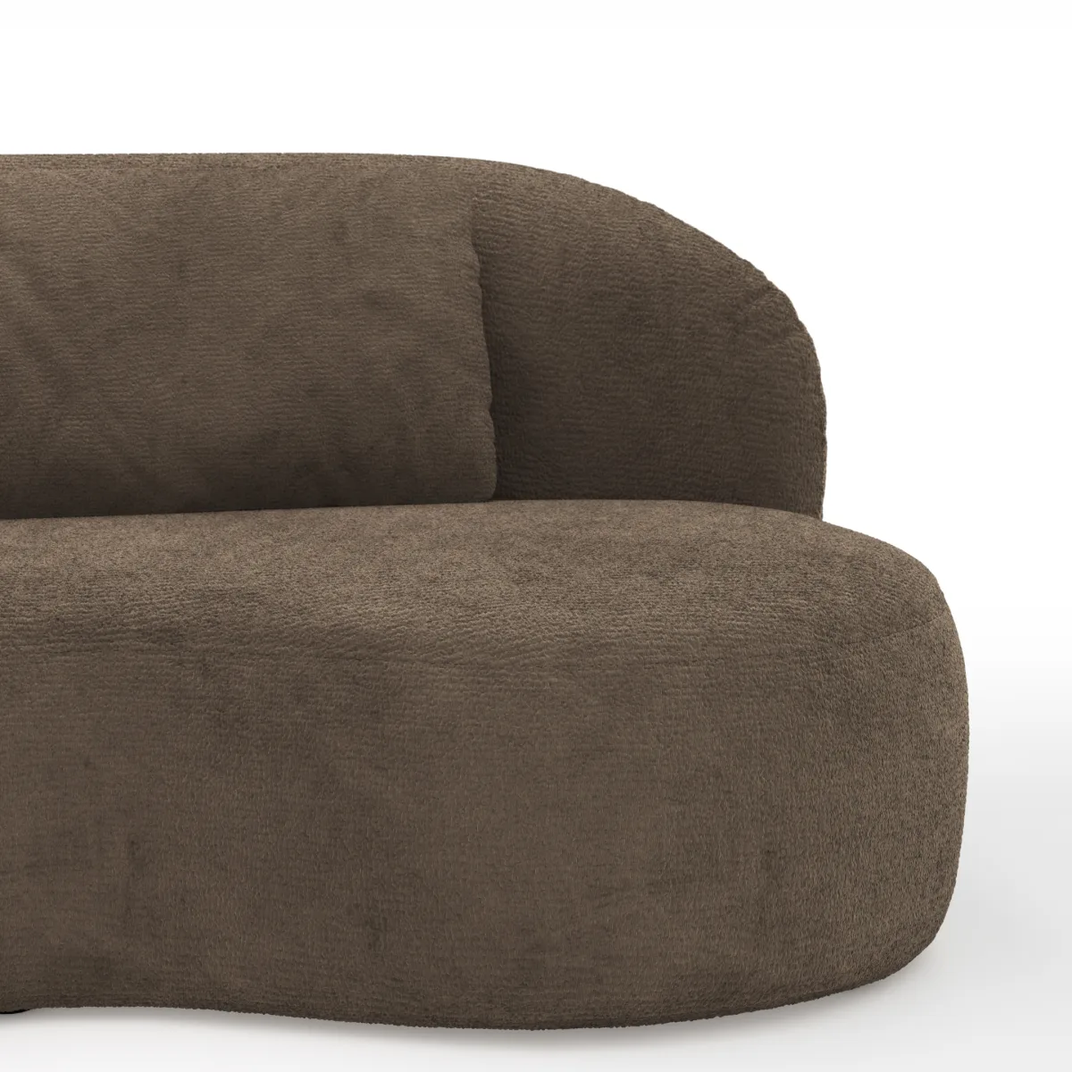 Chaiselongue Karasu - Stoff, Taupe – Bild 4