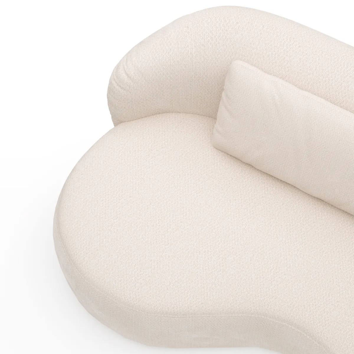Chaiselongue Karasu - Stoff, Creme – Bild 4
