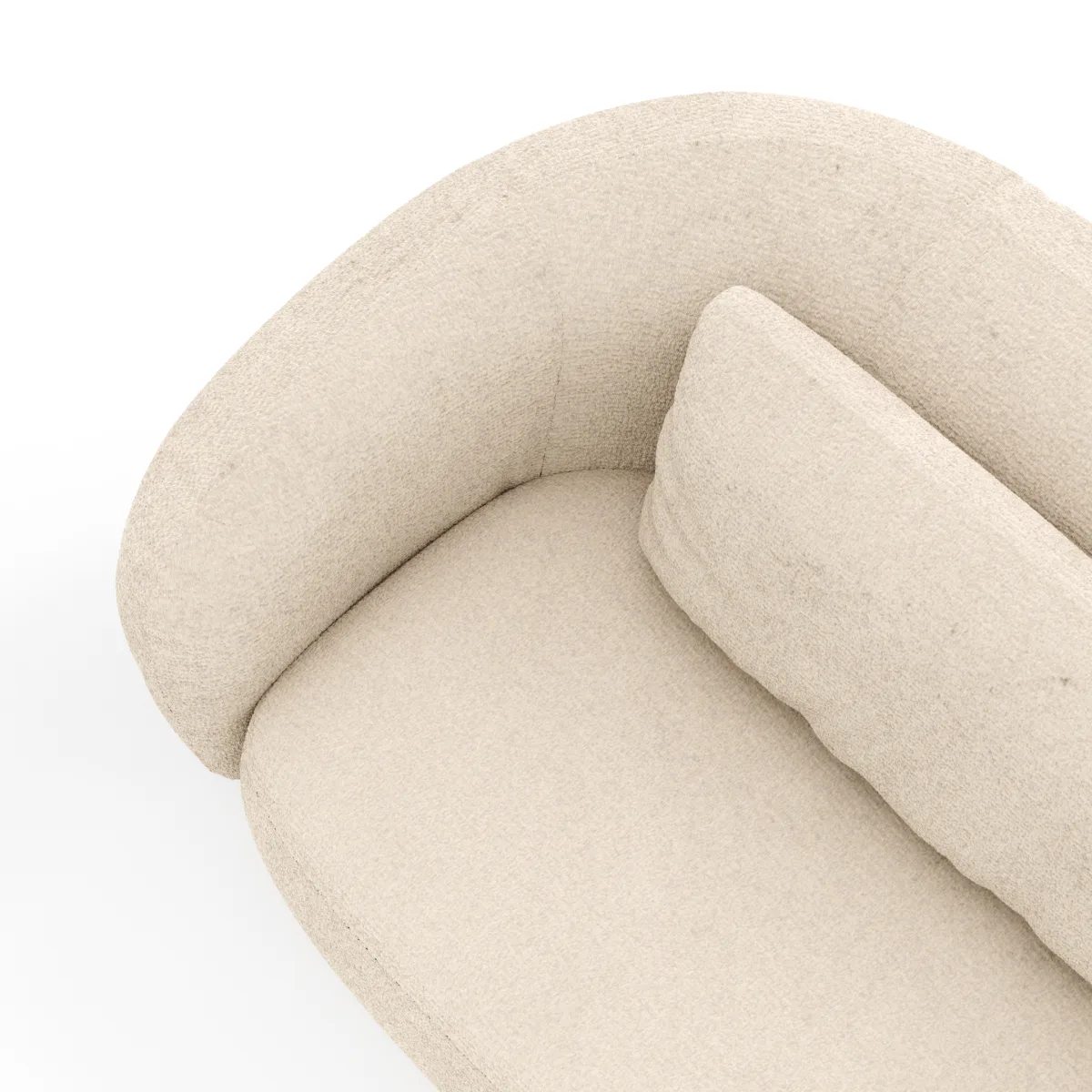 Sofa Karasu - 3-Sitzer, Stoff, Natur – Bild 3
