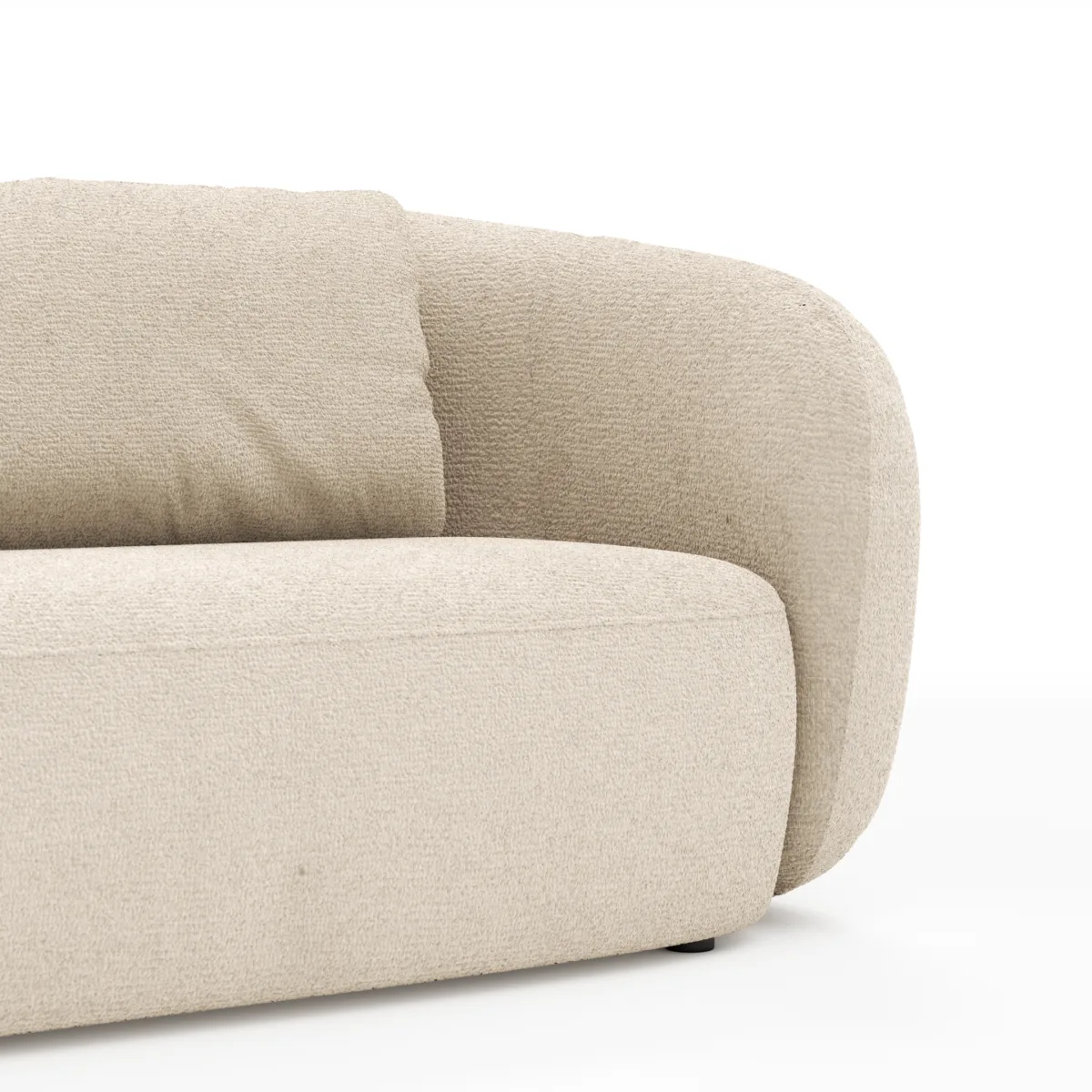 Sofa Karasu - 3-Sitzer, Stoff, Natur – Bild 4