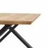 Esstisch Flore - LB ca. 220x120 cm, Wildeiche massiv, natur geölt – Bild 4