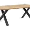 Esstisch Flore - LB ca. 220x120 cm, Wildeiche massiv, natur geölt – Bild 2