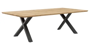 Alternative view of Esstisch Flore - LB ca. 240x120 cm, Wildeiche massiv, natur geölt